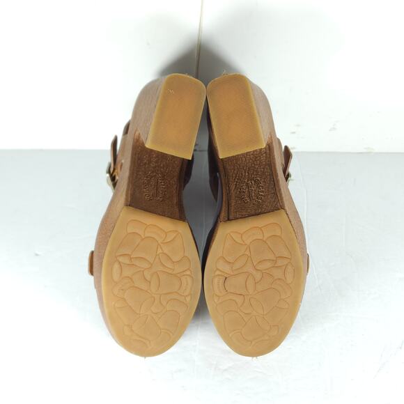 Kork-Ease Women's Kenora US10M Brown Leather Y2K Chunky Heel Platform Sandals - Picture 9 of 16